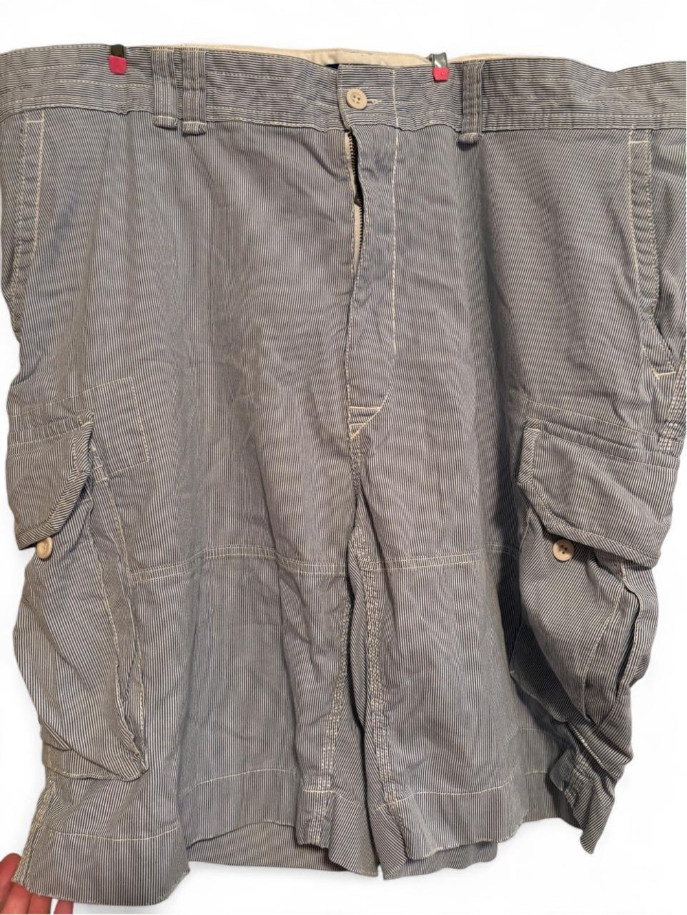 Ralph Lauren Gray Pinstripe Cargo Shorts